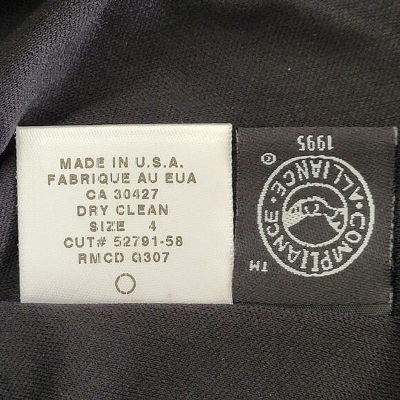 Laundry by Shelli Segal Womens Size 4 Black Gown Long Dress Formal Bling Sparkle - Picture 9 of 13